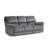 Senai 88" Traditional Microfiber Manual Reclining Sofa with Durable Metal Reinforced Frame, Dual Manual Tab Pull Reclining