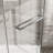 -angle Shower Door, 36 In. X 72 In., Clear Tempered Glass, Space Saver D W H Shower, 1/4" Finish, Saving-118162839