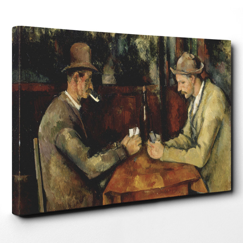 The Card Players (2) by Paul Cézanne - Wrapped Canvas, 70cm H x 100cm W