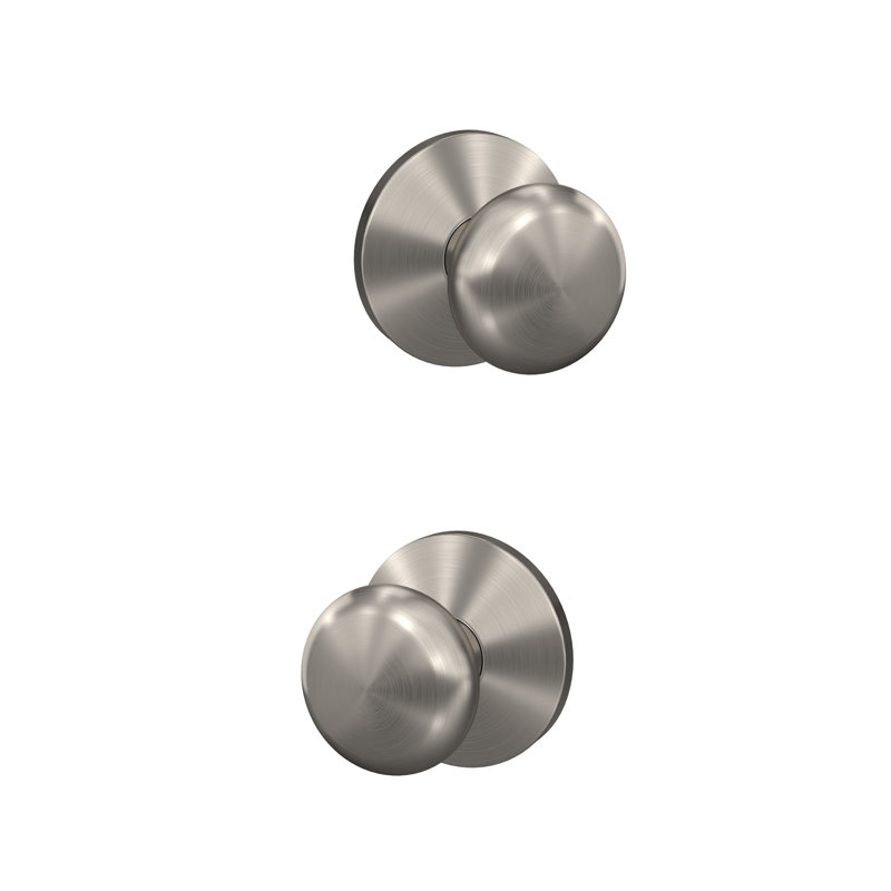Plymouth Non-Turning Knob with Kinsler Trim, Satin Nickel