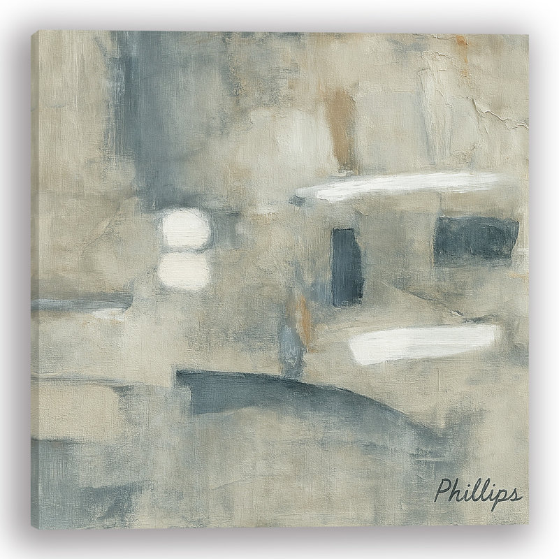 “Subtle Structures” by Phillips – Wrapped Canvas Wall Art, 30" H x 30" W