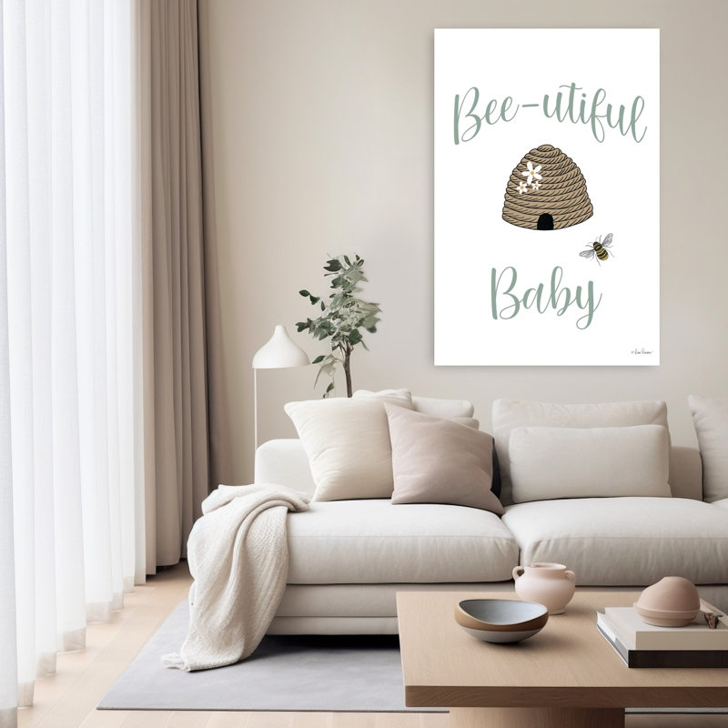 «Bee-Utorable Baby», art contemporain abeille, H 60 po x l 40 po