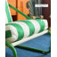 Chaise d'appoint en tissu de style moderne à rayures, pour le salon