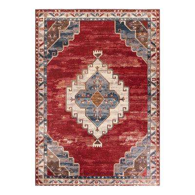 Tapis d'extérieur rectangulaire traditionnel 5 pi 1 po x 8 pi 0 po