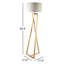 Lampe sur pied de 63 po Kigali