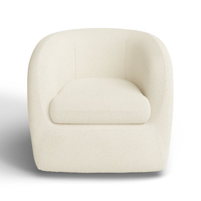 Aquila Upholstered Swivel Barrel Chair & Reviews | AllModern