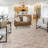 Checkered High-Low Indoor Area Rug, Beige Cream Gold Modern Geometric Textured Polyester – Migliore Lyla-109427116