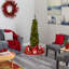 Lighted Artificial Pine Christmas Tree-2048785687