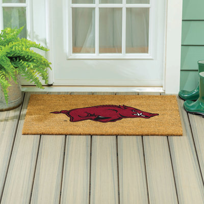 Grand tapis couleur coco de l'Université de l'Arkansas, 36 po x 24 po