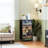 4 Drawer Dresser for Bedroom, Narrow Chest of Drawers, Wooden Top and Study Iron Frame 18"x37.5"-(WxH)
