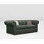 Melrose 3 Seater Leather Sofa Bed-118216851