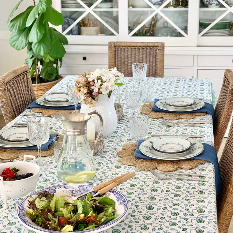 Sea Breeze Rectangular Tablecloth, 70" D x 108" L