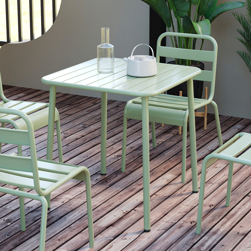 Table carrée Sera, Vert antique