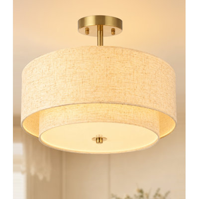 16" Semi Flush Mount Ceiling Light