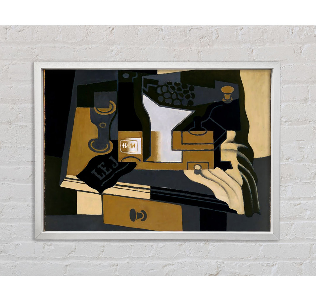 Juan Gris Kaffeemühle - Einzelner Bilderrahmen Kunstdrucke auf Leinwand