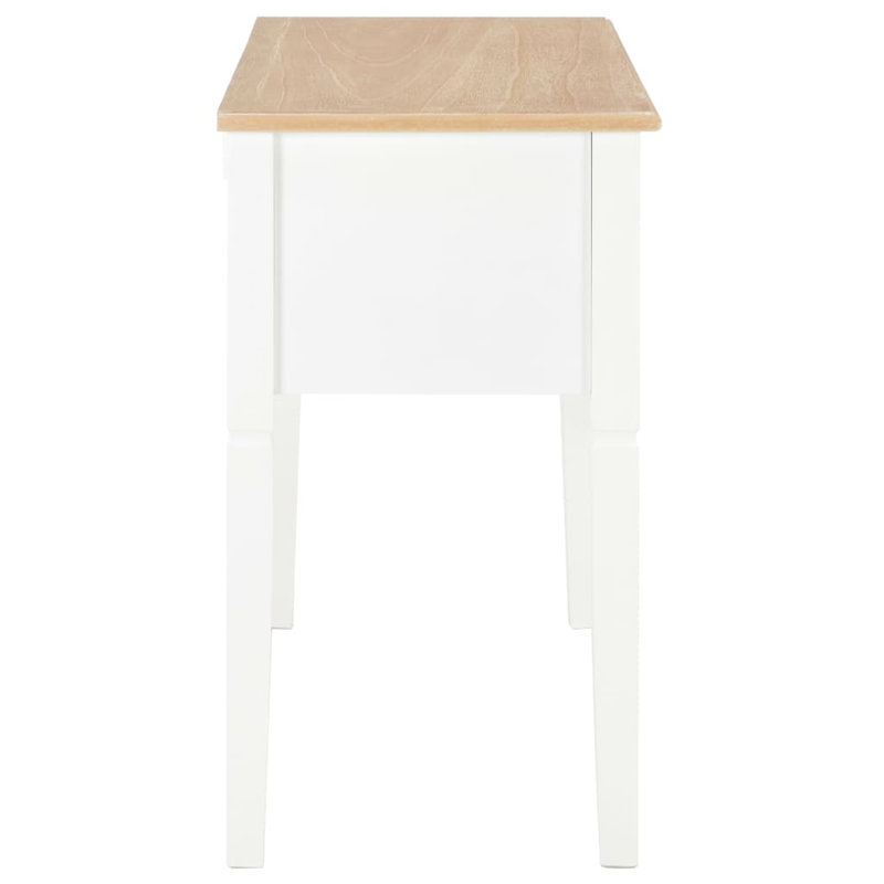 Shaun Writing Desk, White, Natural