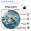Horloge murale unique en verre 12 po
