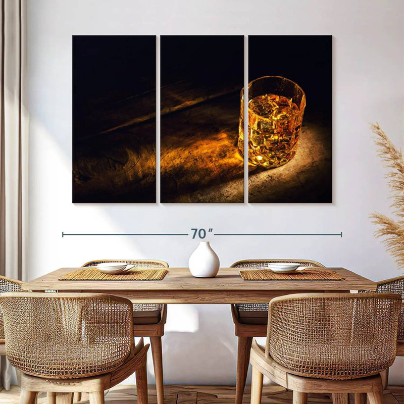 Yarlin Golden Whiskey, 42" H x 65" W