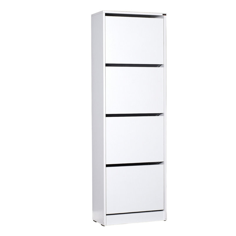 Armoire de rangement pour chaussures 16 paires, Blanc