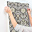 Papier peint floral Myge Myvele Mauve-1018161612