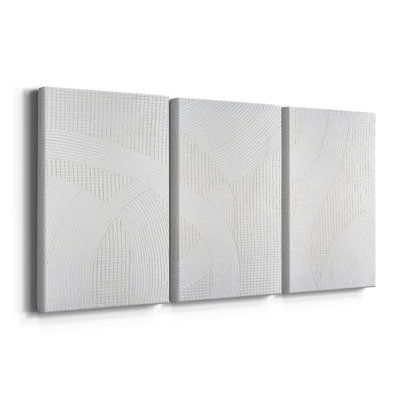 Salt Lakes I - Toile tendue avec châssis sur mesure - 3 pièces