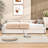 Zharia Upholstered Daybed with USB and Storage Drawers-563490897
