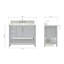 Magnolia Bath Vanity Rectangular Basin S061SCW2R-1235086366-1235086367-1243873159