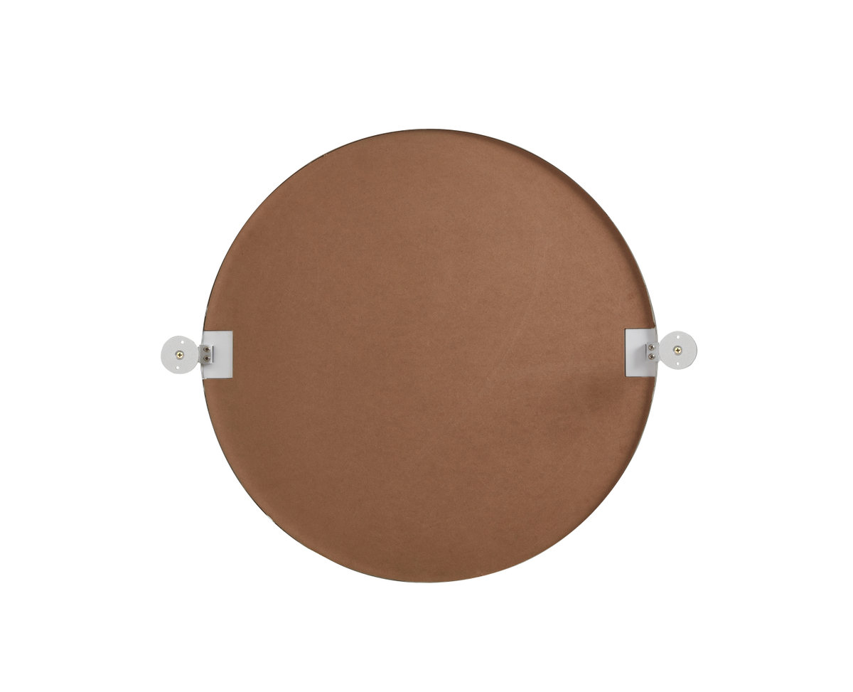 Belfield Metal Wall Mirror, 24" x 24", Silver