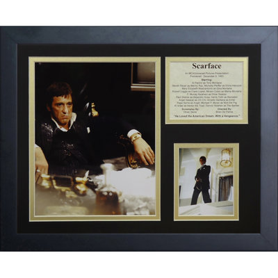 Souvenirs encadrée bureau scarface