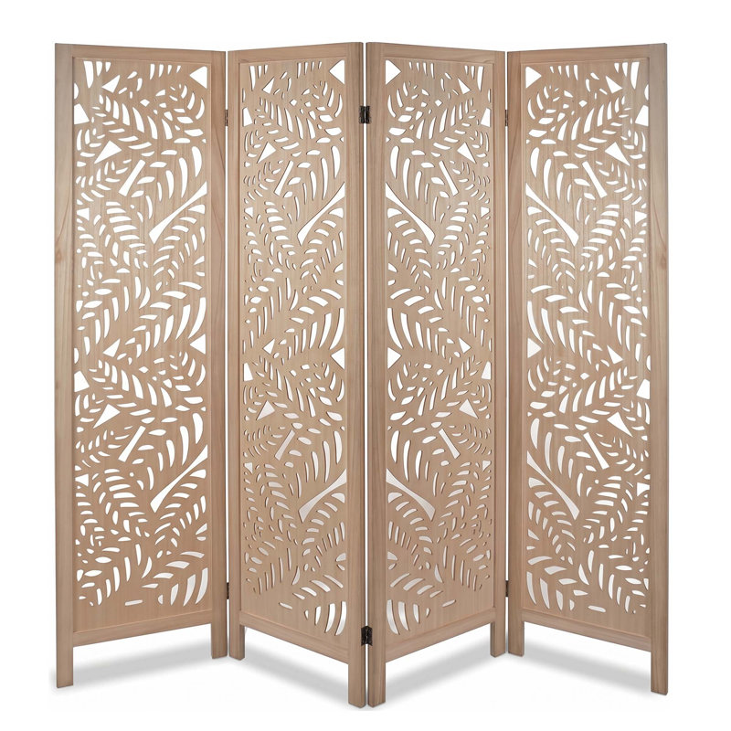 Paravents pliables en bois sculpté