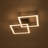 2-light Dimmable Led Square Semi-flush Mount