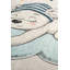 Rectangle Kerttu Machine Woven Velvet Area Rug in Gray/Blue-220512975