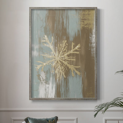 «Christmas Holiday Art CLXVI», reproduction d'art encadrée - bois massif