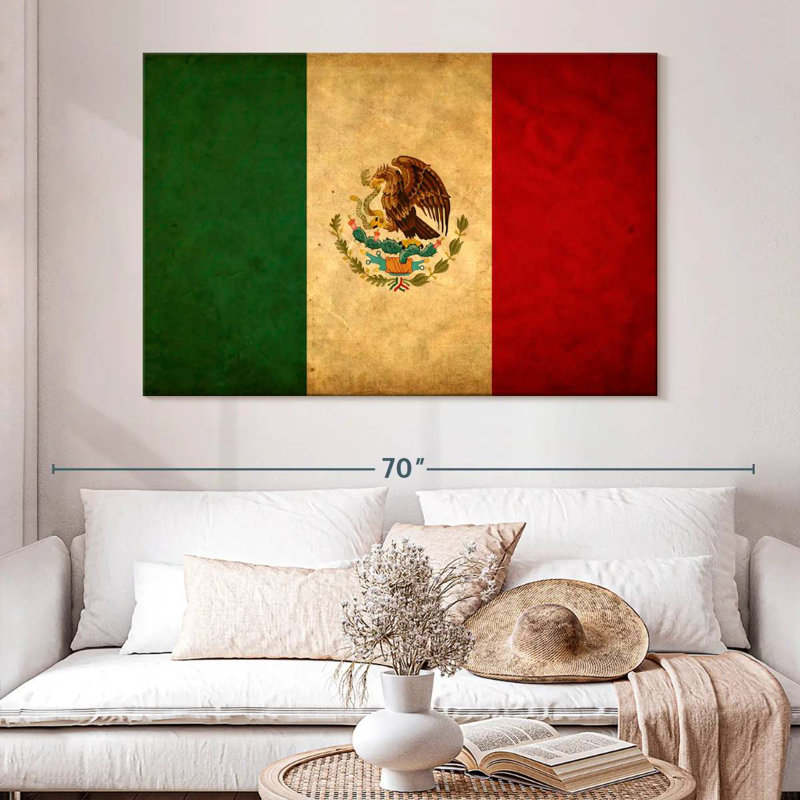 Drapeau mexicain Borges, H 34 po x l 51 po