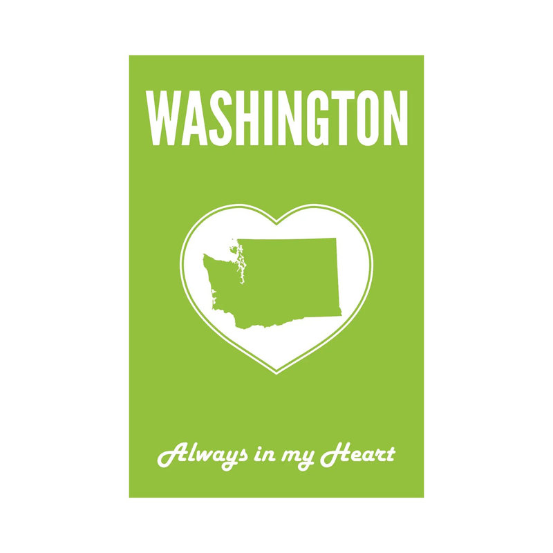 Washington, Always In My Heart by Benton Park Prints - Print on Canvas, Wrapped Canvas, 66.04 cm H x 45.72 cm W x 1.91 cm D