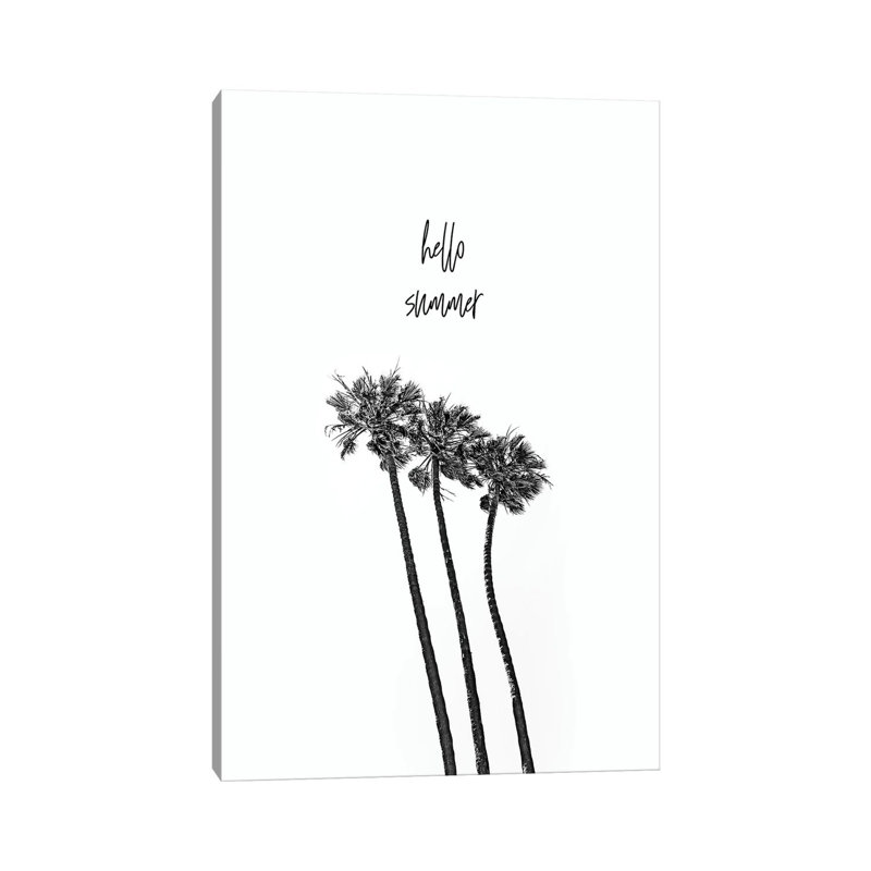 Hello Summer by Melanie Viola - Wrapped Canvas Gallery-Wrapped Canvas Giclée, 20.32 cm H x 30.48 cm W
