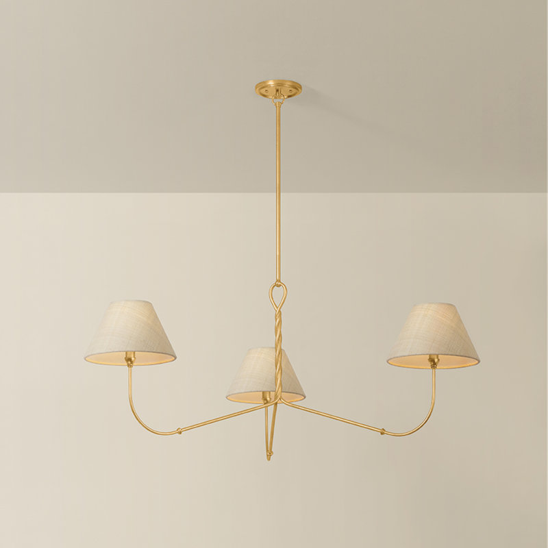 Dekalb Chandelier, 2 Lights, 26.25" H x 10" W x 60" D