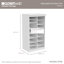 Rangement modulaire réglable à 16 tablettes divisées-122872100