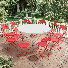 Table pliable 11 pièces et 10 chaises - Ensemble de pique-nique portable