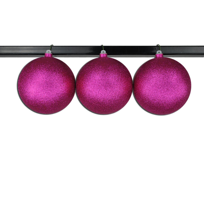 Shatterproof Ball Ornament, H 6 po x l 6 po x P 6 po, Rose