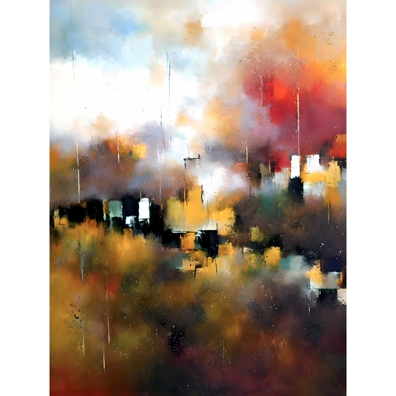 Suburban Lights, 32" H x 24" W
