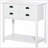 Sideboard Buffet Cabinet, White HOMCOM 4-Drawer with Slatted Shelf | MDF | Kitchen/Living Room Coffee Bar