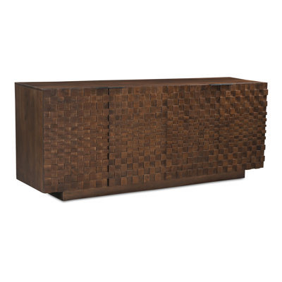 Givens 75" Carved Wood Sideboard