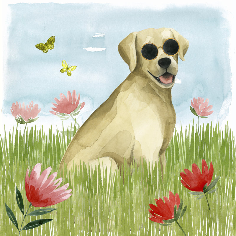 Park Pup II by Grace Popp - Wrapped Canvas Painting, 30cm H x 30cm W