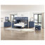 Commode pour enfant 4 tiroirs Contemporary Blue - Bois d'ingénierie avec placage UV, aucun assemblage requis