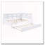Lit de jour en bois double avec lit gigogne simple
