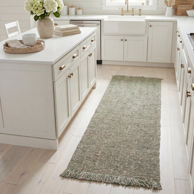 Tapis de couleur unie performance tissé à la main Pulcherie