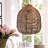 1-Light Brown Woven Rattan Pendant