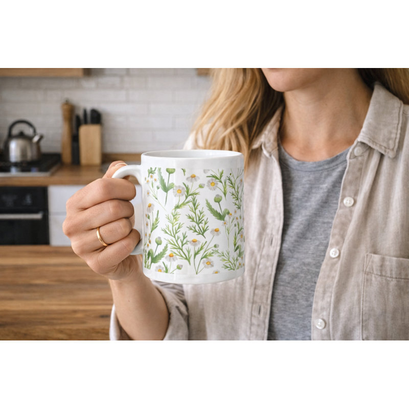 Mugs-set Of 6-white
