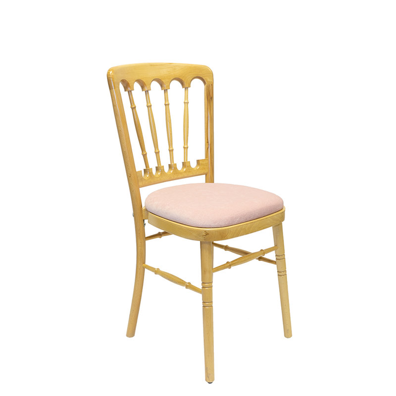 Arroyo 43cm H Polyester Blend Upholstered Slat Back Side Chair, Blush, Natural